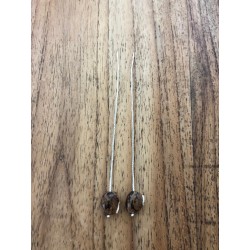 Boucles d'oreilles 110 mm Bengale marbré